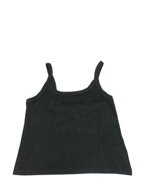 Universal Thread Black Ribbed Crop Tank Top